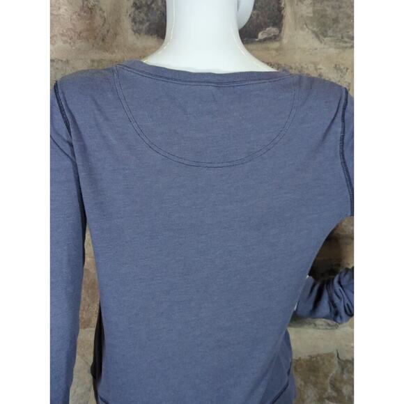 VS Pink Top Blue Athletic Shirt Long Sleeve Neutral Woman's Size Small - Picture 6 of 13